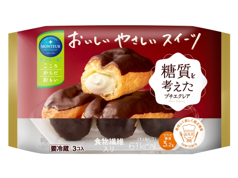 【こころ からだ おもい】３Ｐ糖質を考えたプチエクレア