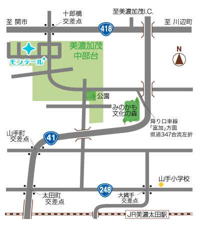 美濃加茂事業所・工場の地図
