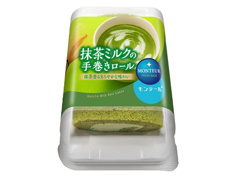 ４Ｐ抹茶ミルクの手巻きロール