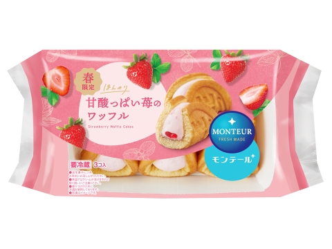 ３Ｐ甘酸っぱい苺のワッフル