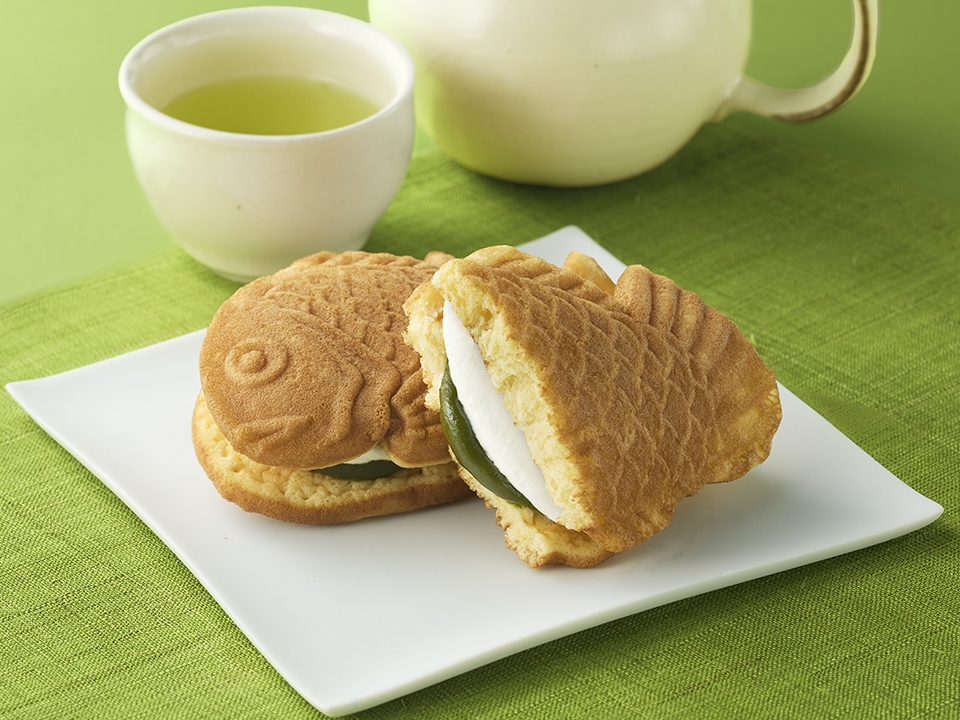 【わスイーツ】ふわもちたい焼・玉露ミルク